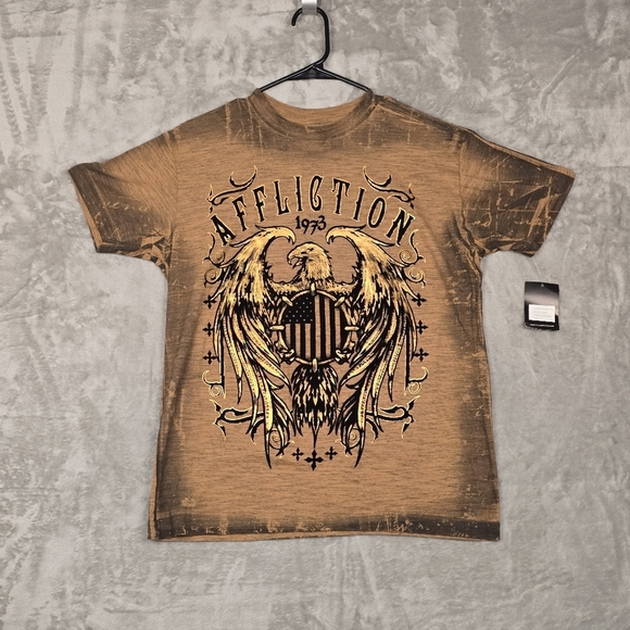 Affliction Other - Affliction Men's T-shirt Iron Pledge Y2K Biker